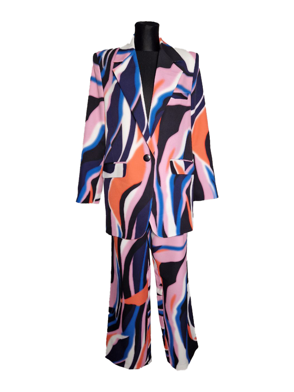 Abstract Print Suit